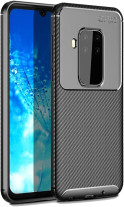 Силиконов гръб ТПУ Карбон за Motorola One Zoom черен 